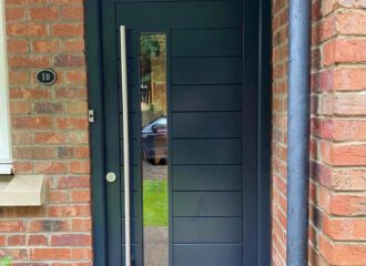 Replacement wood front doorafter