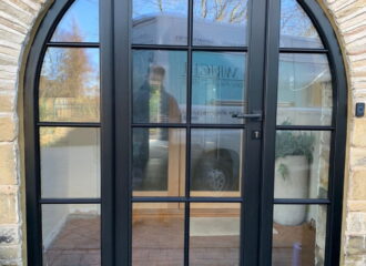 Arched Window Energy Efficient Windows And Door Double Glazing In Timber Custom-Made Frame