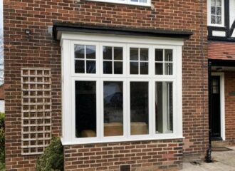 Square Bay Window On Red Brick