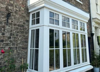 Changing UPVC To Wooden Window On Listed Building In Yorkshire Bay Window AFTER
