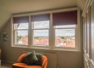 Triple Sash Window Bedroom, Sapele