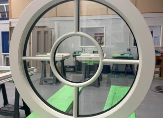 New Porthole Window Made in Workshop by David H Wright Joinery in Yorkshire (Roz Briggs)