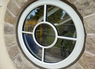 New Porthole Window, Circle-Timber-Framed New Window Installed in Yorkshire Home by David H Wright Joinery in Sherburn in Elmet