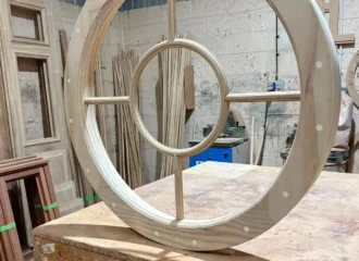 Porthole WIndow Timber Frame Handcrafted in DHW Workshop Septemeber 2026